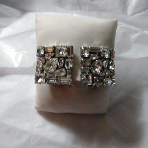 Weiss vintage rhinestone. Earrings